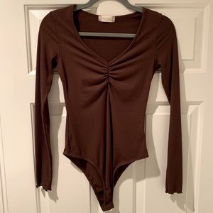 Brown Bodysuit